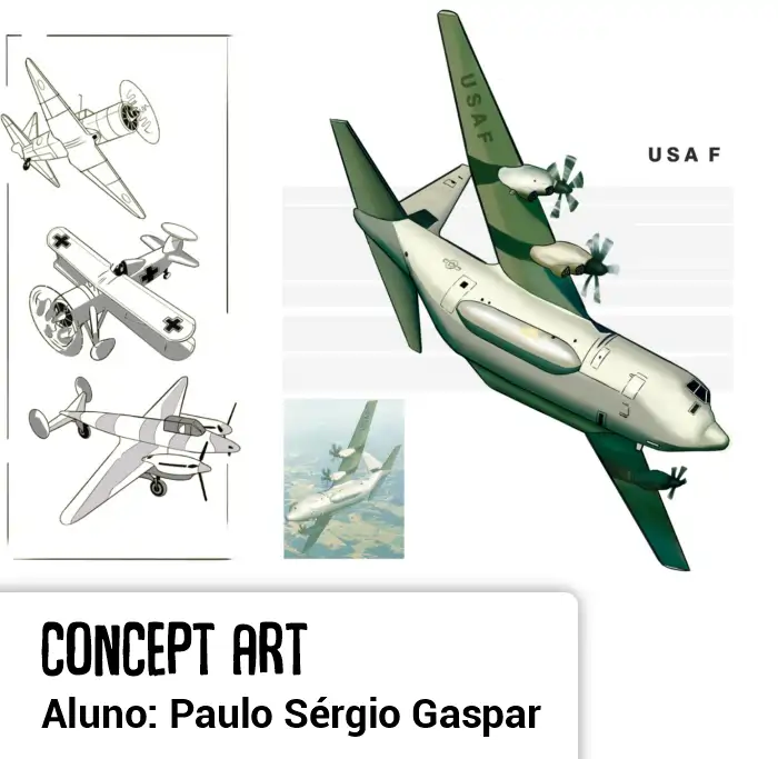 Arte do aluno Paulo Sérgio