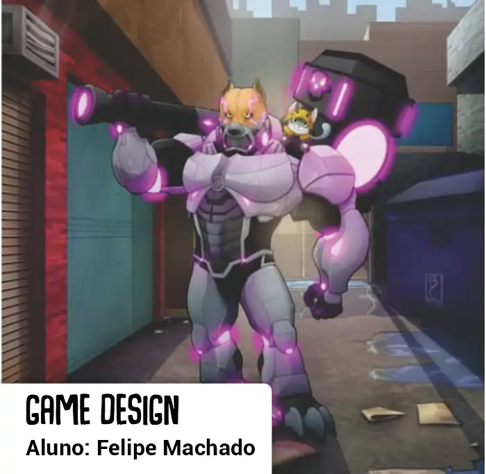 Arte do aluno Felipe Machado